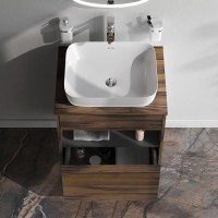 Мебель для ванной комнаты AM.PM Func 60 дуб крафт, со столешницей, раковина M8FWCC10510WG