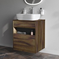 Мебель для ванной комнаты AM.PM Func 60 дуб крафт, со столешницей, раковина M8FWCC10510WG