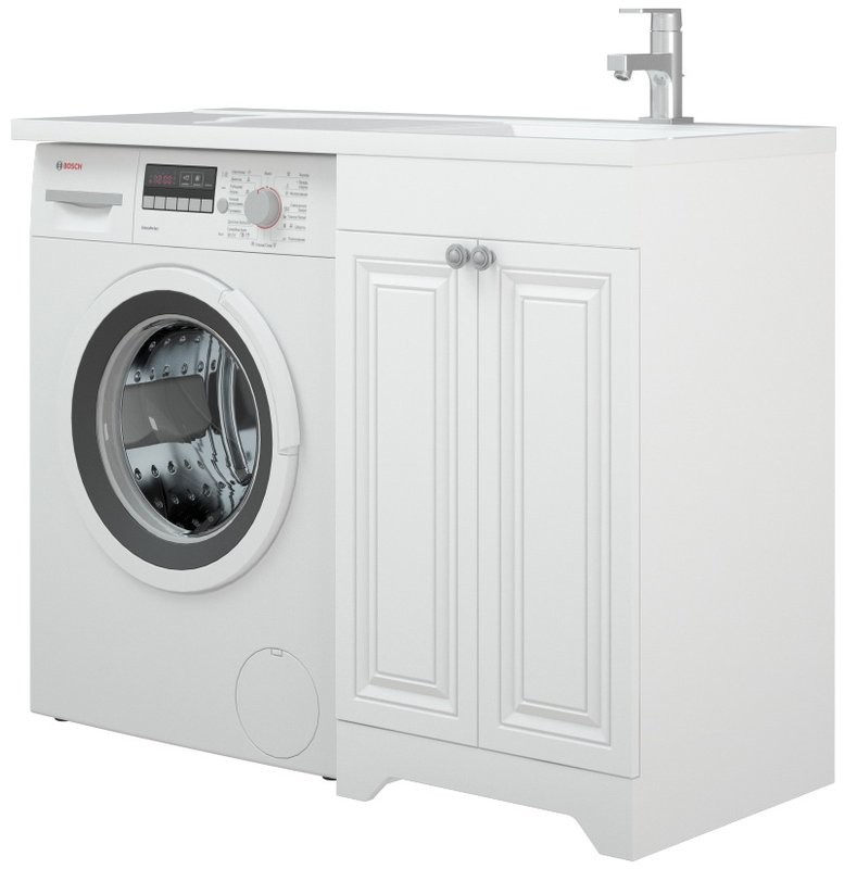 Тумба с раковиной Corozo Леон 110 под стиральную машину R