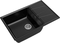 Комплект Мойка GranFest Vertex GF-V-780L черная + Измельчитель Bone Crusher BC 610-AS