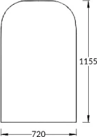 Зеркало KERAMA MARAZZI Vetrata 72х111 R с подсветкой
