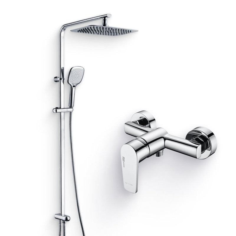 Душевой комплект Смеситель для душа Wasserkraft Dill 6102 + Стойка A042