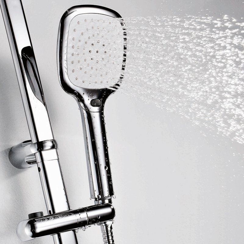 Душевой комплект Смеситель для душа Wasserkraft Dill 6102 + Стойка A042