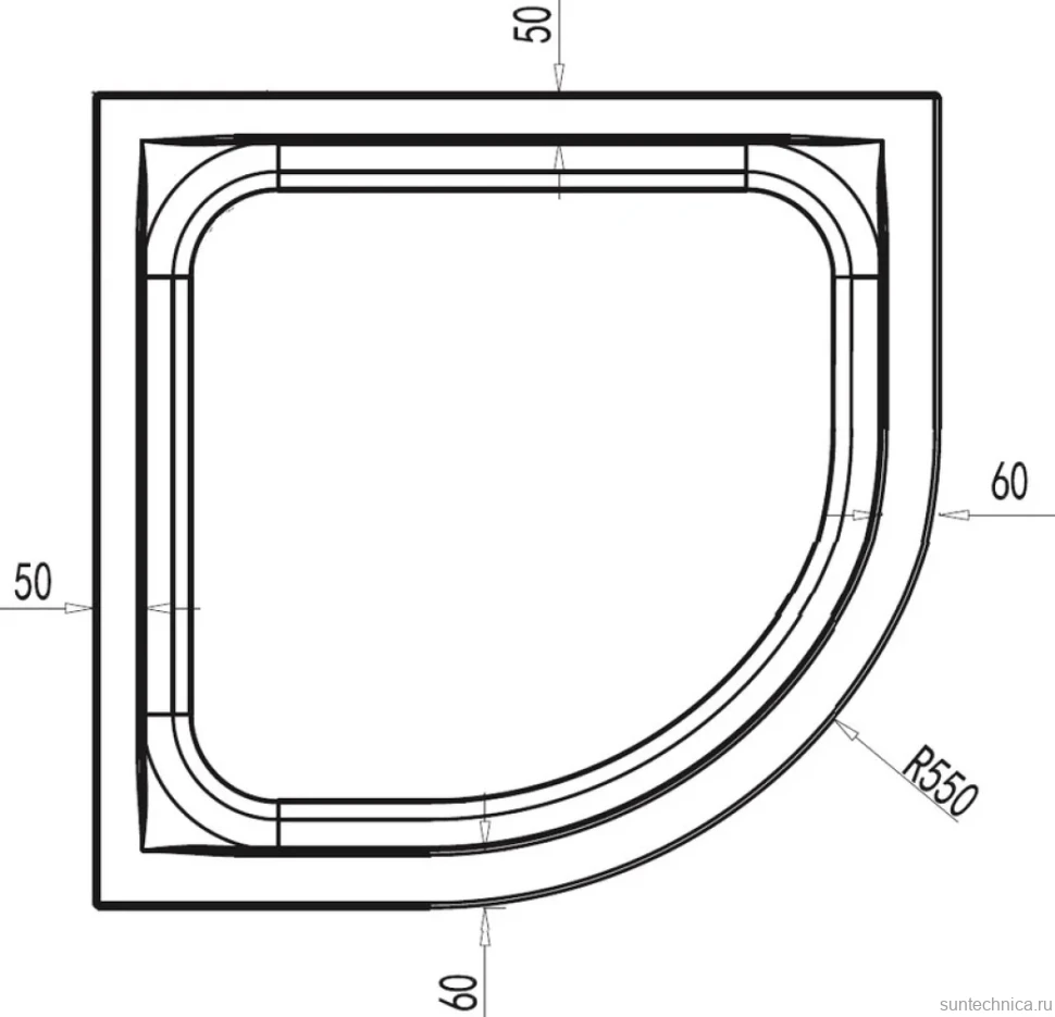 Поддон для душа AM.PM X-Joy W88T-205-080W 80x80