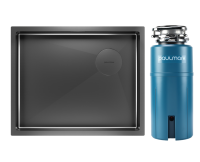 Комплект Мойка Paulmark Next-Skew PM885444-GM вороненая сталь + Измельчитель Intenso Комплект Мойка Paulmark Next-Skew PM885444-GM вороненая сталь + Измельчитель Intenso