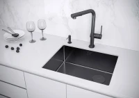 Комплект Мойка Paulmark Next-Skew PM885444-GM вороненая сталь + Измельчитель Intenso Комплект Мойка Paulmark Next-Skew PM885444-GM вороненая сталь + Измельчитель Intenso