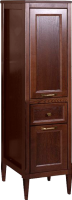 Шкаф пенал для ванной ASB-Woodline Гранда 40 R, антикварный орех