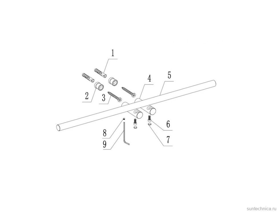 Держатель для полотенец Abber Osten 316 AA1855BGG брашированная оружейная сталь