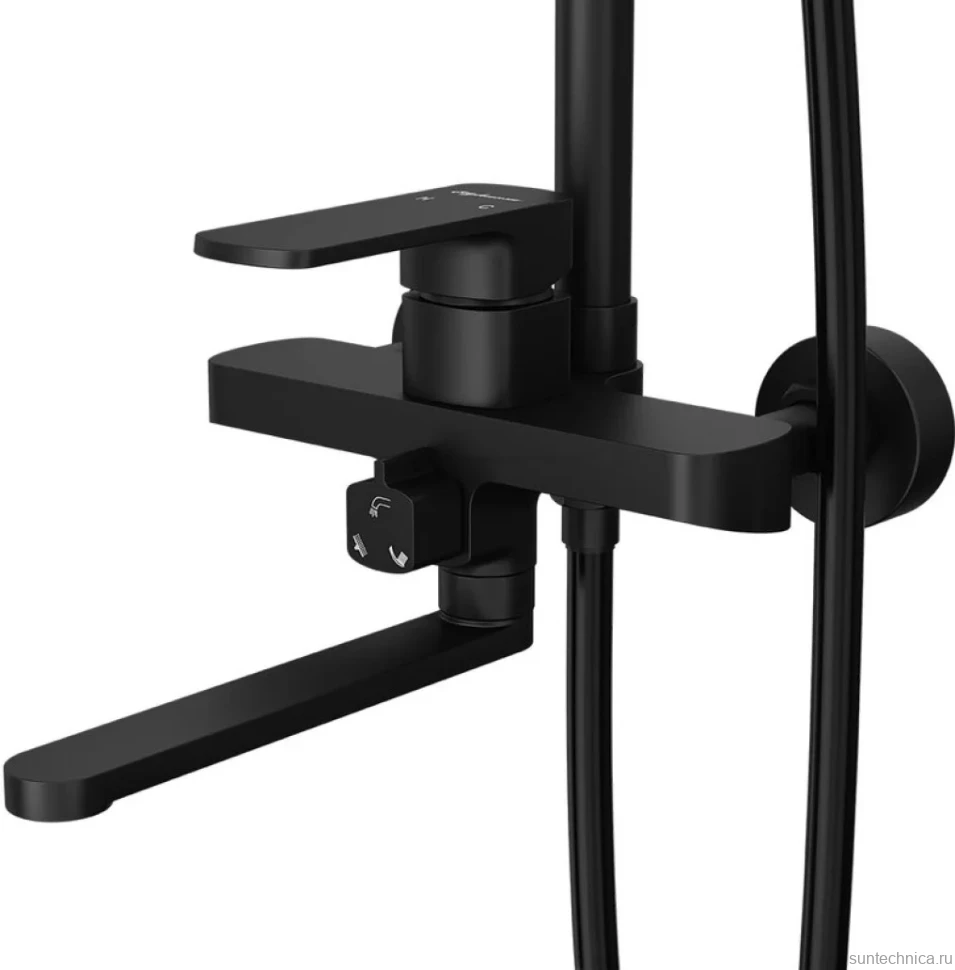 Душевая стойка Elghansa Heffen 2353520-2H-Black черный