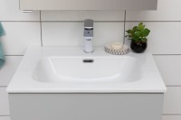 Мебель для ванной комнаты Aquanet Алвита new 60 подвесная, серая, с ящиками