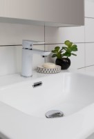 Мебель для ванной комнаты Aquanet Алвита new 60 подвесная, серая, с ящиками