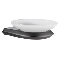 Мыльница Abber Nord AA1558NG настенная, стеклянная, цвет никель