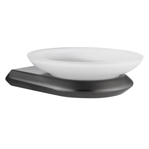 Мыльница Abber Nord AA1558NG настенная, стеклянная, цвет никель