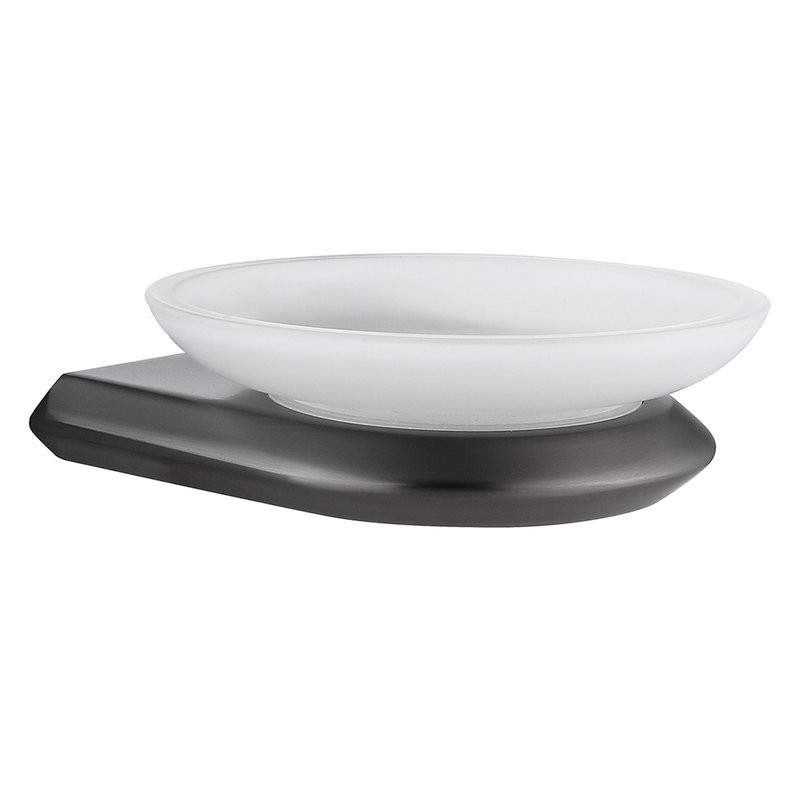 Мыльница Abber Nord AA1558NG настенная, стеклянная, цвет никель