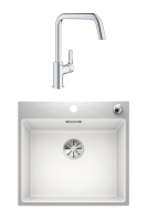 Комплект Мойка Blanco Subline 500-IF/A белая + Смеситель Grohe Eurosmart