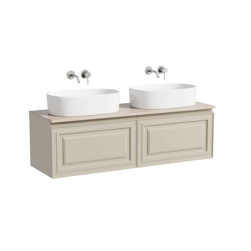 Мебель для ванной комнаты Sancos Very 140 beige soft, столешница бежевая TT140A2, раковина CN6075