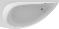 Акриловая ванна 1MarKa Piccolo L 150x75 см, угловая, левая, пристенная, белая, асимметричная, с каркасом