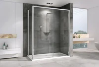 Душевой уголок Abber Komfort AG93150-S92 150x90, профиль хром, стекло прозрачное