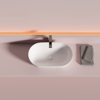 Раковина накладная Ceramicanova Twist овальная 50 см цвет белый CN12001