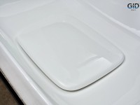 Накладная раковина GID Geometrico N9598 61 глянцевая белая, прямоугольная, фаянс