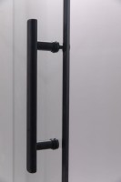 Душевой уголок Esbano ESR-7170B 100х100 см, профиль черный, стекло прозрачное