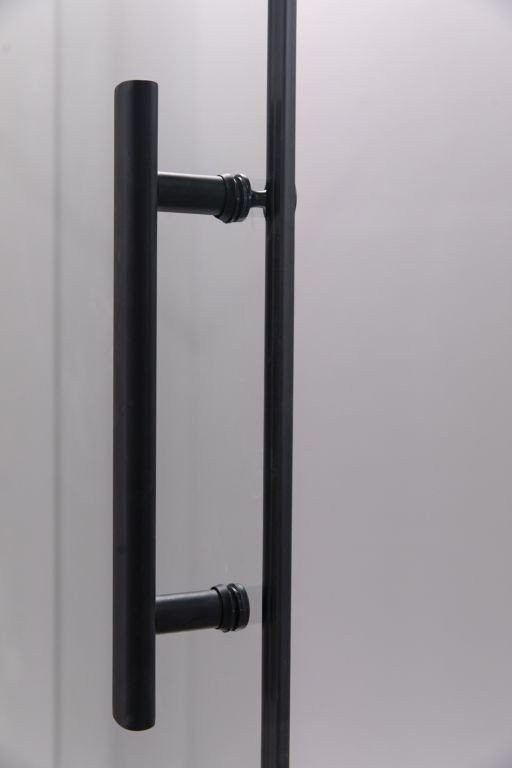 Душевой уголок Esbano ESR-7170B 100х100 см, профиль черный, стекло прозрачное