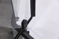 Душевой уголок Esbano ESR-7170B 100х100 см, профиль черный, стекло прозрачное