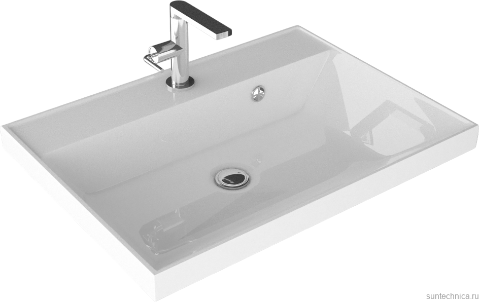 Тумба с раковиной Style Line Манхэттен 60 напольная, графит, раковина Andrea Classic 60