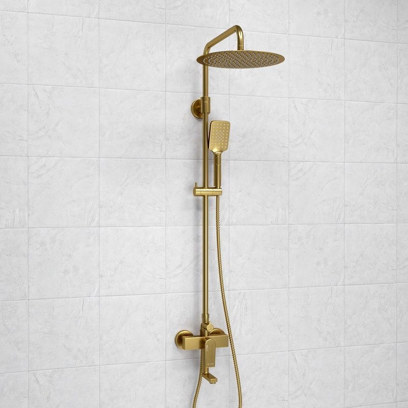 Душевая стойка Wasserkraft Aisch A155.262.201.BG золото
