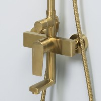Душевая стойка Wasserkraft Aisch A155.262.201.BG золото