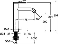Смеситель для раковины Jacob Delafon Grands Boulevards E77959-4AND-2MB матовое золото