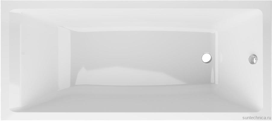 Акриловая ванна AM.PM Gem 180x80 см, пристенная, белая, с каркасом, с экраном