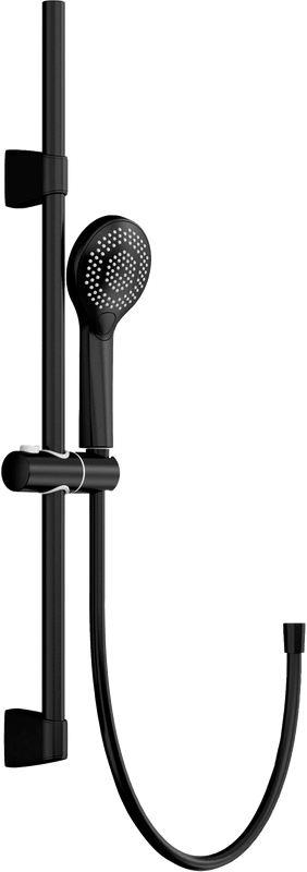 Душевой комплект Смеситель для душа Cersanit Brasko Black 63109 + Гарнитур Neno 63696 черный