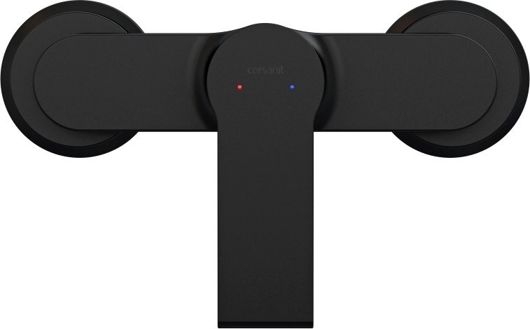 Душевой комплект Смеситель для душа Cersanit Brasko Black 63109 + Гарнитур Neno 63696 черный
