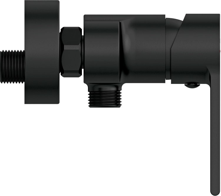 Душевой комплект Смеситель для душа Cersanit Brasko Black 63109 + Гарнитур Neno 63696 черный