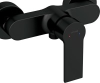 Душевой комплект Смеситель для душа Cersanit Brasko Black 63109 + Гарнитур Neno 63696 черный
