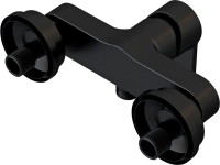 Душевой комплект Смеситель для душа Cersanit Brasko Black 63109 + Гарнитур Neno 63696 черный