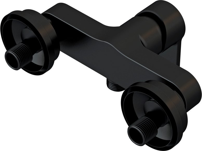 Душевой комплект Смеситель для душа Cersanit Brasko Black 63109 + Гарнитур Neno 63696 черный