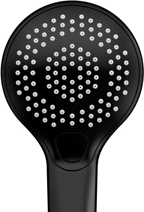 Душевой комплект Смеситель для душа Cersanit Brasko Black 63109 + Гарнитур Neno 63696 черный