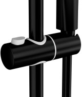 Душевой комплект Смеситель для душа Cersanit Brasko Black 63109 + Гарнитур Neno 63696 черный