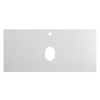 Тумба под раковину со столешницей Cezares Slider 100 подвесная, 1 ящик,  bianco opaco