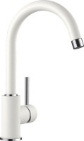 Комплект Мойка Blanco Subline 400-U белая + Смеситель Mida Silgranit 524204