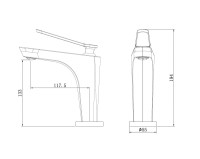 Смеситель для раковины Abber Zeitlos AF8909RG розовое золото Смеситель для раковины Abber Zeitlos AF8909RG розовое золото