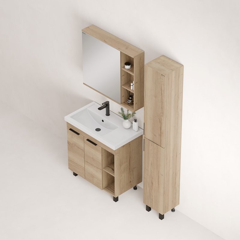 Мебель для ванной комнаты Onika Легран 80 напольная, дуб галифакс