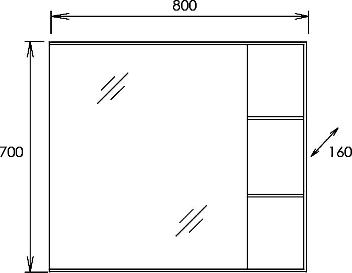 Мебель для ванной комнаты Onika Легран 80 напольная, дуб галифакс