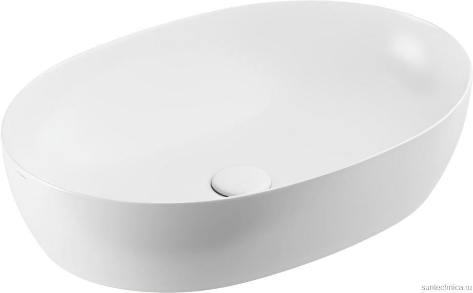 Накладная раковина Azzurra Elegance 60 белая, овальная, фаянс