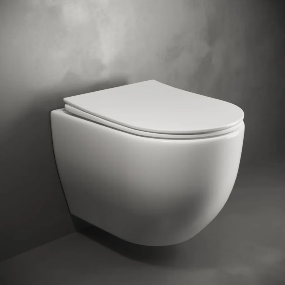 Комплект Унитаз подвесной Ceramicanova Mia Rimless CN1805 + Инсталляция AlcaPlast AM101/1120-4:1 RU M578-0001 кнопка смыва черная