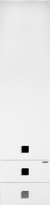 Шкаф пенал для ванной Vod-Ok Квадро 35 R, белый