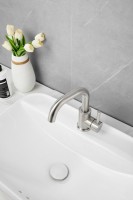 Смеситель для раковины BELZ B809 B10809-1 сатин Смеситель для раковины BELZ B809 B10809-1 сатин