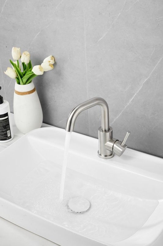 Смеситель для раковины BELZ B809 B10809-1 сатин